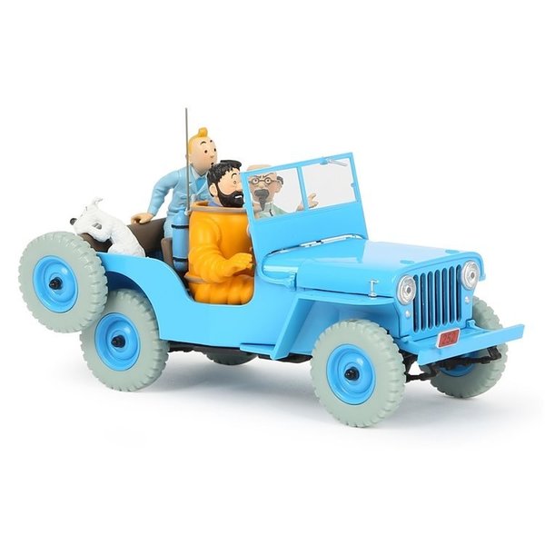 Tim und Struppi Automodell 1/24 Nr. 04 - Der blaue Jeep / vergriffen
