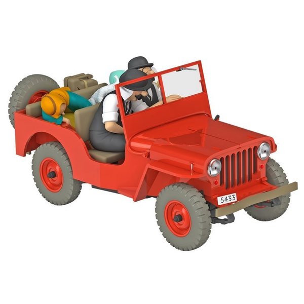 Tim und Struppi Auto 1/24 Nr. 06 - Der rote Willys Jeep
