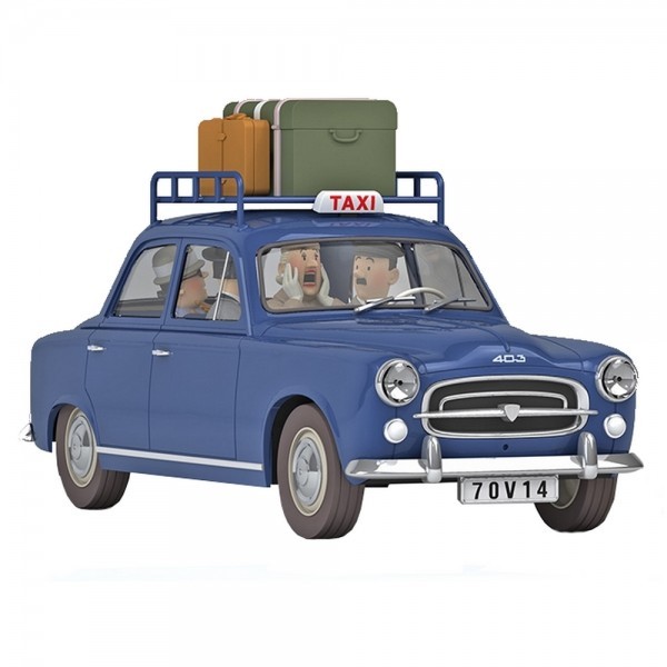 Tim und Struppi Automodell 1/24 Nr. 37 - Das blaue Taxi von Mühlenhof