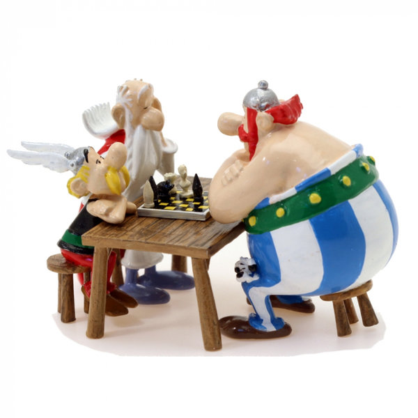 Pixi Figur 2372: Asterix, Obelix und Miraculix beim Schach