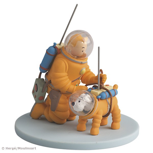 Tim und Struppi PVC-Würfel Nr. 07 - Astronaut ✅ Diorama - "Tintin Astronautes"
