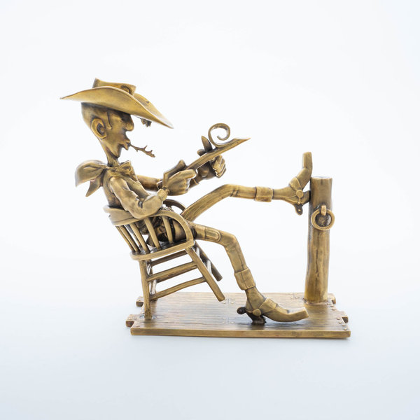 Pixi Figur 5505 - Lucky Luke schwingt (Bronze Figur)