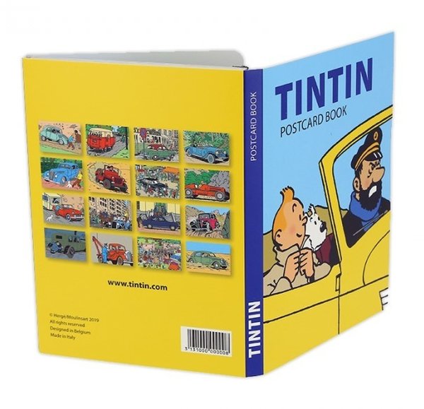 Tim und Struppi - Set mit 16 Postkarten - Tim und Autos 31310 (10x15cm)